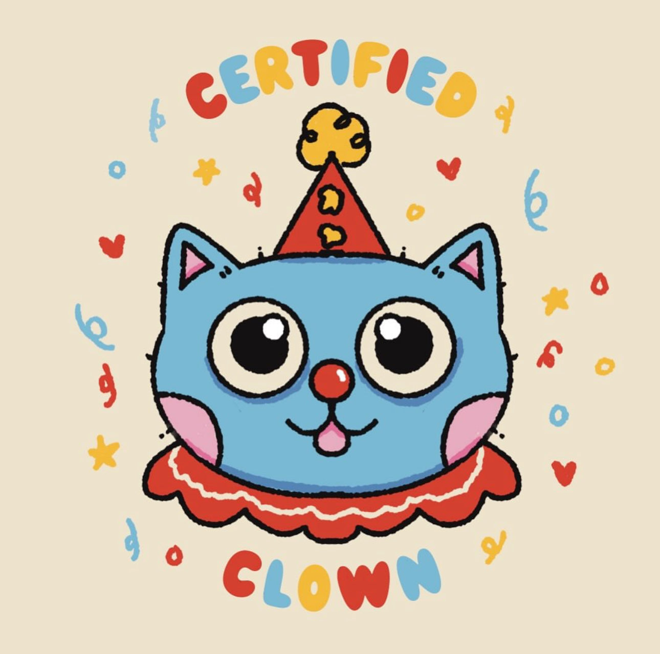 Circle Certified Clown Sticker
