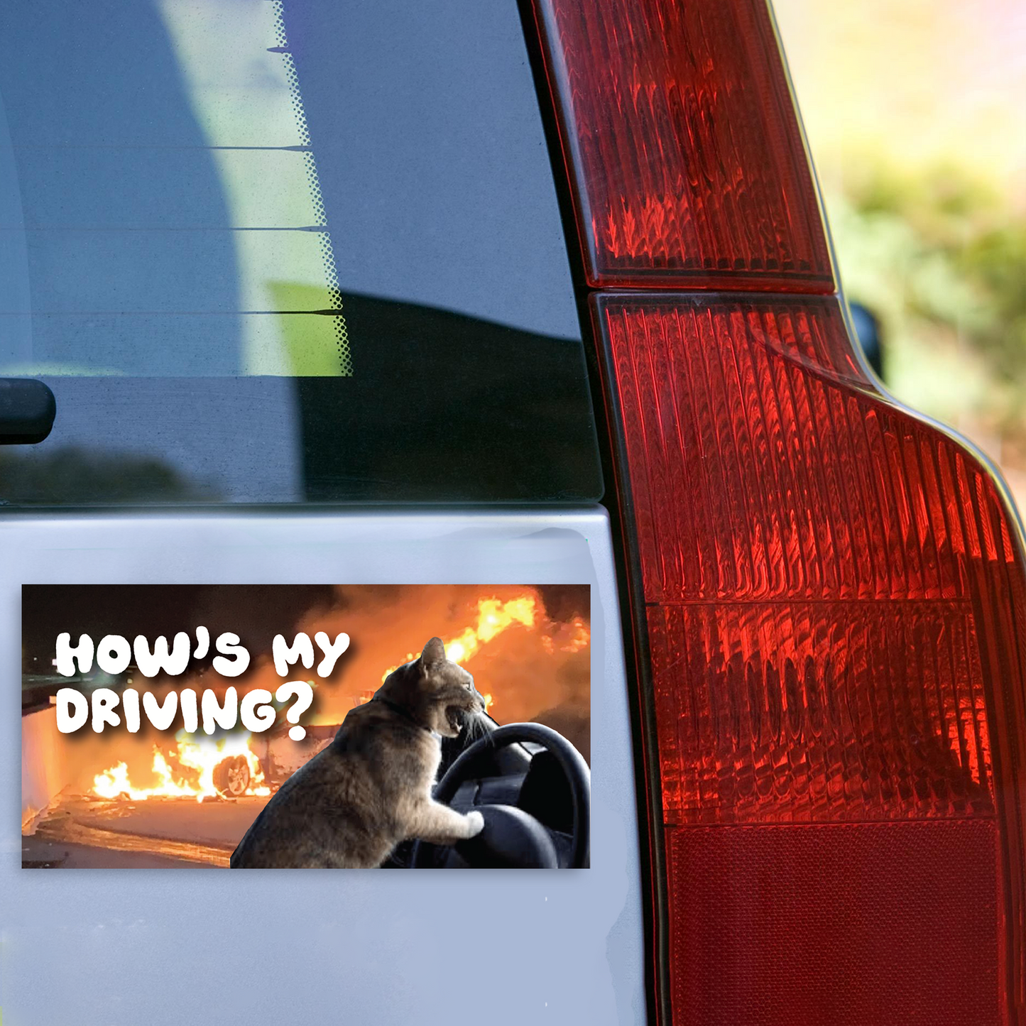 How's My Driving? Bumper Sticker