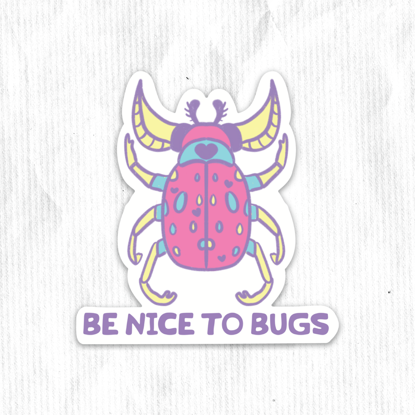 Be Nice To Bugs Sticker
