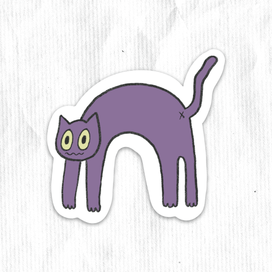 Spooky Scardy Cat Sticker