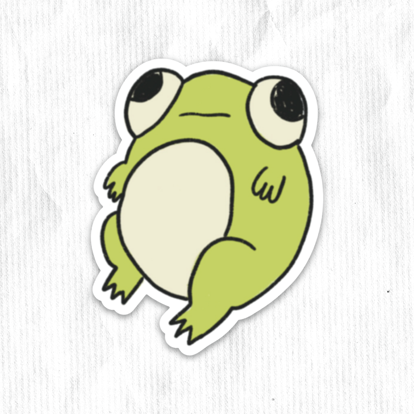 Cute Round Frog Sticker