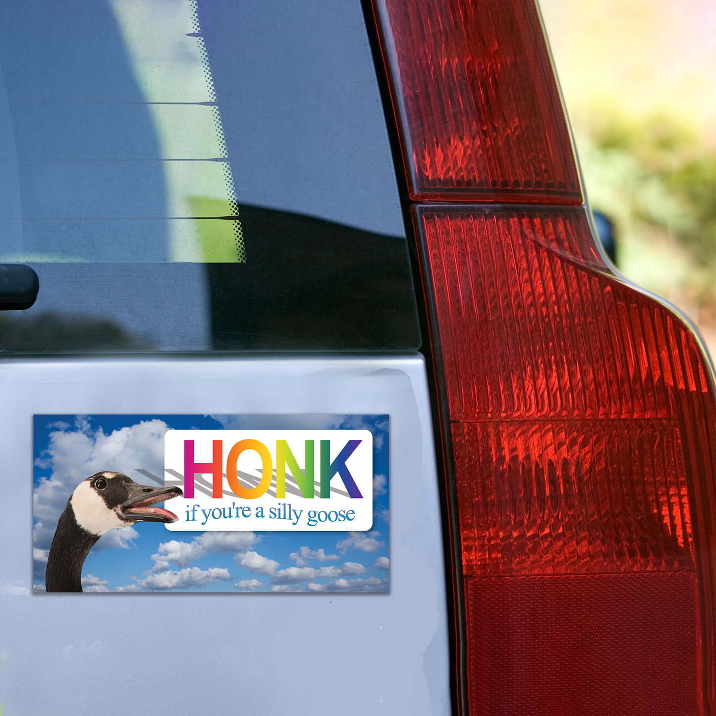Honk If You're A Silly Goose Bumper Sticker